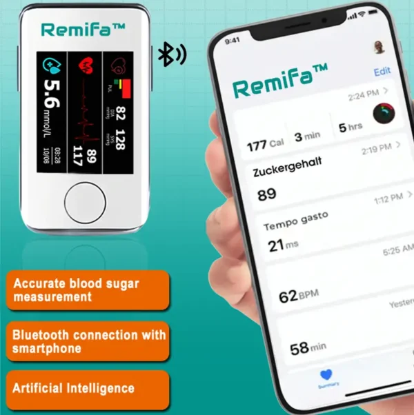 Remifa™ Non-Invasive Blood Glucose Meter + Exclusive Gift